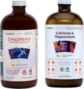 LIQUIDHEALTHの子供のMultivitaminsはマグネシウムの共同サポート補足の束が付いている子供およびカルシウムのための多を完了します