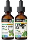 BIO KRAUTER 聖バジルチンチ 2 Fl. Oz. & Lemon Balm Tincture 2 Fl. Oz.
