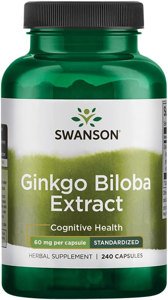 Swanson GinkgoのBilobaのエキス24% 60のミリグラム240のカプセル