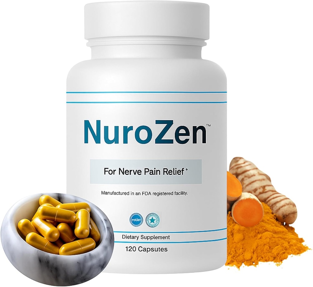 Nerveサポートサプリメント - アルファリポ酸、B1、B6、B12、MSMのPureblend、Turmeric - Nerve Health、Tingling&Discomfort救済のための高度な神経症サポートフォーミュラ - 120カプセル