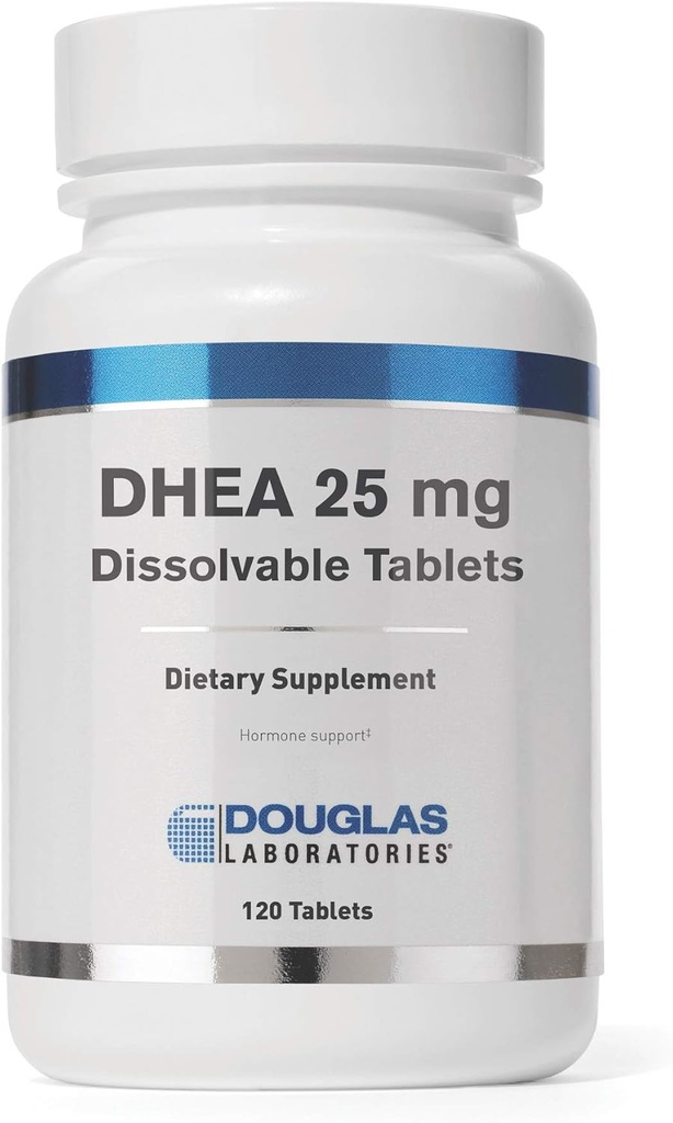 ダグラス研究所 DHEA 25 mg 分解性タブレット | 免疫健康、脳、骨、代謝、リーンボディマスをサポート | 120錠