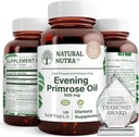 脂肪酸からの自然なNutraの夕方のPrimroseオイルの補足、助けはボディ痛み、神経の健康を克服し、心の健康及び皮の明白を、助けます減らします消化不良、500のmg、180のSoftgelを過します