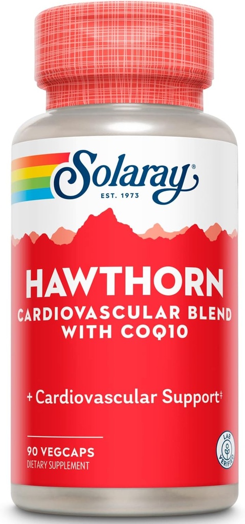 SOLARAY Hawthorn Special Formula, 150mg, 90 Count