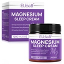 睡眠のためのマグネシウムクリーム - アーモンドオイル、ラベンダー、およびビタミンEと深くリラックス - 皮膚栄養とクイック吸収のための天然マグネシウムローション - ラベンダー