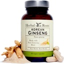 Herbal Roots Panax Ginseng | Organic Korean Ginseng Root Powder | 1000mg | High Ginsenosides for Energy & Performance | 60 Vegan Capsules