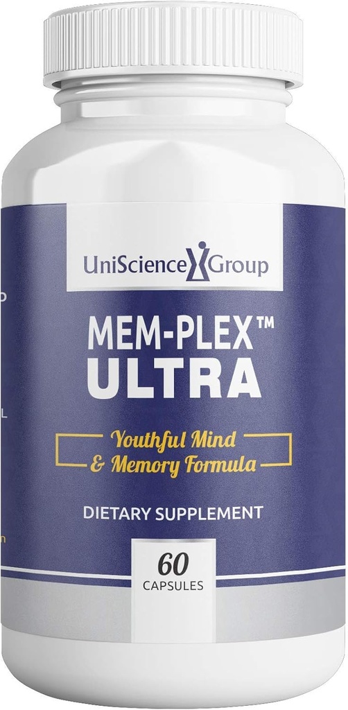 Mem-Plex Ultra、Phosphatidyl Serine、Bacopa MonnieraのエキスおよびNeurofactorの全コーヒー フルーツのエキス、60のカプセルが付いている自然な記憶サポート補足