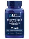 ライフエクステンションスーパーオメガ-3 EPA / DHAフィッシュオイル、セサメリガンズ&オリーブエキス - 心臓の健康、脳の健康、炎症の健康サポート、グルテンフリー、エンティックコーティング、非GMO、120ソフトゲル