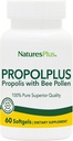 NaturesPlus Propolplus - 180 mg, 60 Softgels - Quality Bee Propolis Supplement with Bee Pollen - 60 Servings