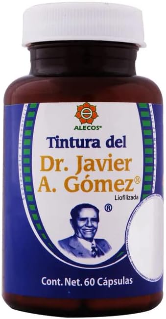 Cápsulas Alecos de Tintura Liofilizada del Dr. Javier A. Gómez, Frasco con, 白, 60 カウント (パッケージ 1), 60.0 グラム