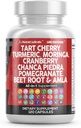 きれいなNutraceuticalsのタルトのチェリーのエキスはTurmeric Moringa Cranberry Chanca Piedra Celery Quercetin ACVとカプセルに入れます Pomegranate L Selenomethionine - 尿レベル - 120 Ct