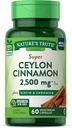 Nature's Truth Super Cinnamon Plus Biotin&Chromiumクイックリリースカプセル - 60カラット、2パック
