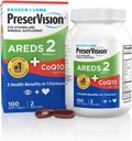 PreserVision は、CoQ10 の心臓の健康、#1 の目の医者の推薦されたブランド、ビタミン C 及び E、亜鉛および銅、100 の Softgels の Lutein および Zeaxanthin の補足が付いている 2 つの目のビタミンをです