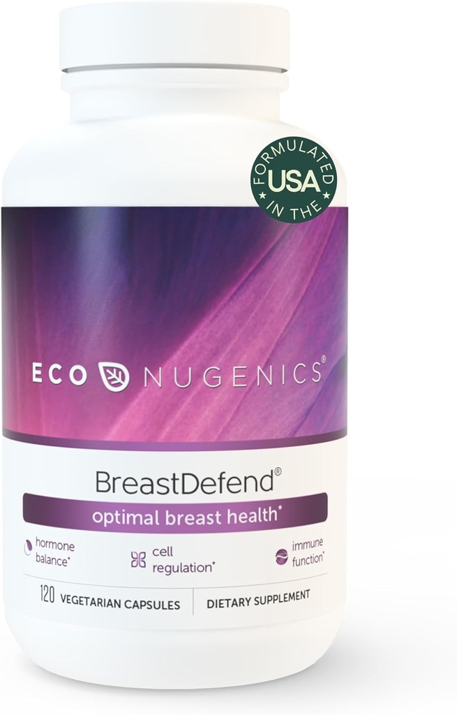 EcoNugenics BreastDefend DIMサプリメントは、女性、エストロゲンホルモンバランス、免疫サポートのための最適な Breast Healthをサポート - ターメリッククルクミン、レイシ&トルコテールマッシュルーム - 120カプセル