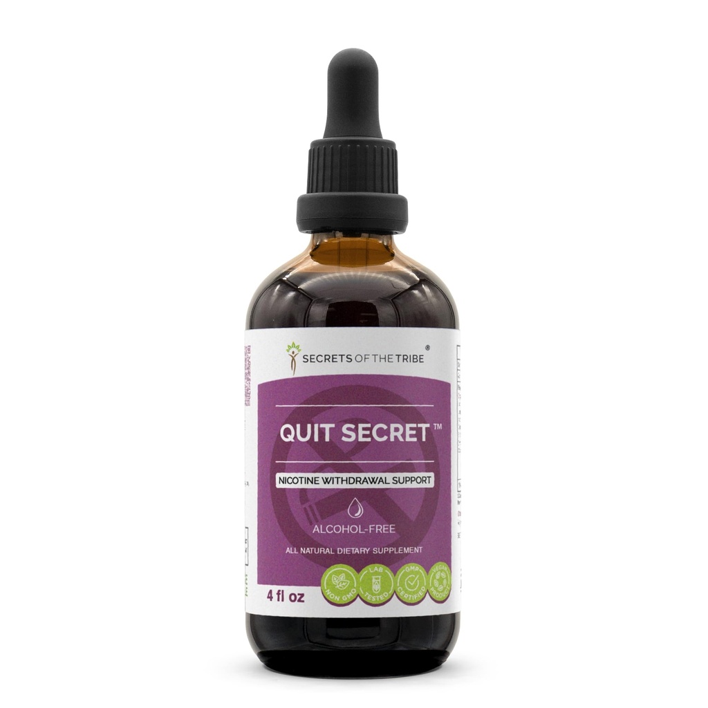 Quit シークレット アルコールフリー エキス、Licorice、Lungwort、Nutmeg、St. John's Wort。 Glyceriteのチンキ(4のflのoz)
