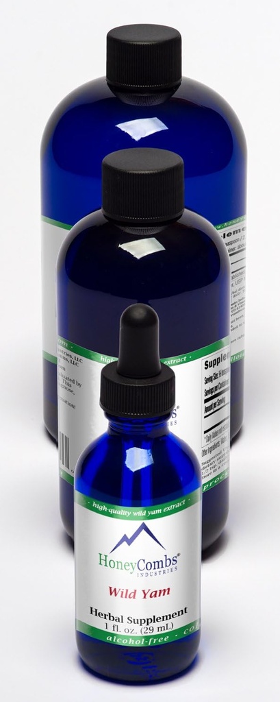 ハネコブワイルドヤム - 女性生殖の健康、PMS救済をサポート - アルコールフリー液体エキス8オズ