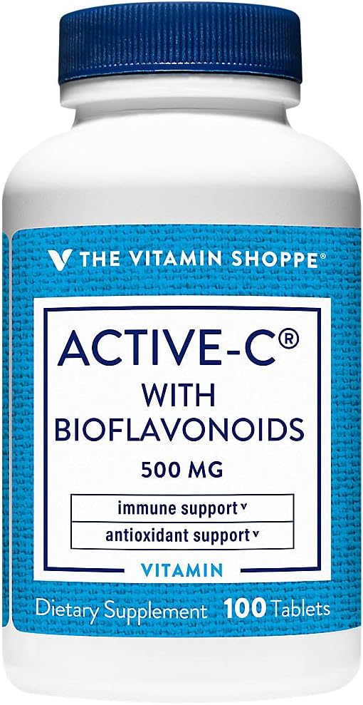 Bioflavonoids、サポート免除、管の健康、酸化防止剤、500 MG (100のタブレット)が付いているビタミンのshoppe活動的なC