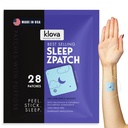 Klova ZSleep アダルト向けパッチ | メルトニン、アシュワガンダ、バレリアン、GABA、L-テアニンと自然な眠りエイド | 秋の眠りの締めくり | 眠りの長め & モーニングアップリフレッシュ | 28 睡眠のパッチ
