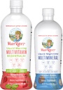MaryRuth's Liquid Morning Multivitamin(いちご)&Liquid Nighttime Multimineral(ココナッツ、15oz) | クリーンラベルプロジェクト Verified® | エネルギー、就寝ルーチン、健康のためのビーガンビタミン