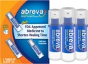 Abreva Docosanol 10% クリームコールドソアトリートメント, フィーバーブリスターとコールドソアクリーム - 0.07 Oz ポンプ ボトル×3