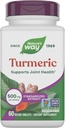 Nature's Way Turmeric, Premium Extract, 共同健康をサポート*, に標準化 95% Curcuminoids, 500 mg のサービング, 非GMOプロジェクト検証サプリメント, 60 錠 (パッケージ 5 月 Vary)