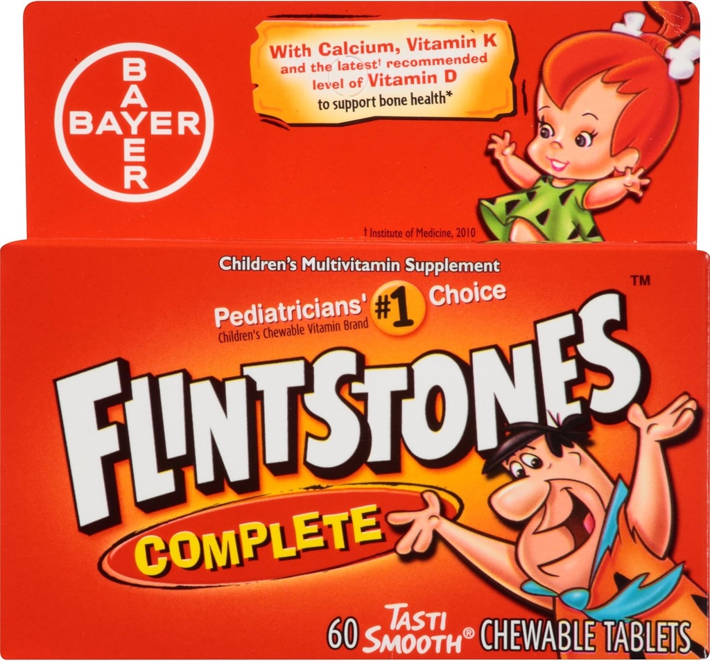 Flintstonesの子供の完全なChewable Multivitaminの60の計算