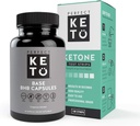 パーフェクト Keto 外因性ケトンベースBHBサプリメント(60カプセル) - Ketogenicダイエットサポート体重管理、エネルギー&フォーカス - ケトーシスベータ - (100個入り) Ketoストリップバンドル