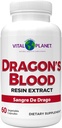 Vital Planet - Dragon's Blood Resin Extract Croton Lechleri Sangre de Drago (Sangre de Grado) Digestive Health Supplement Sustainably Sourced from Amazon Rainforest of Peru, 500mg 60 Capsules