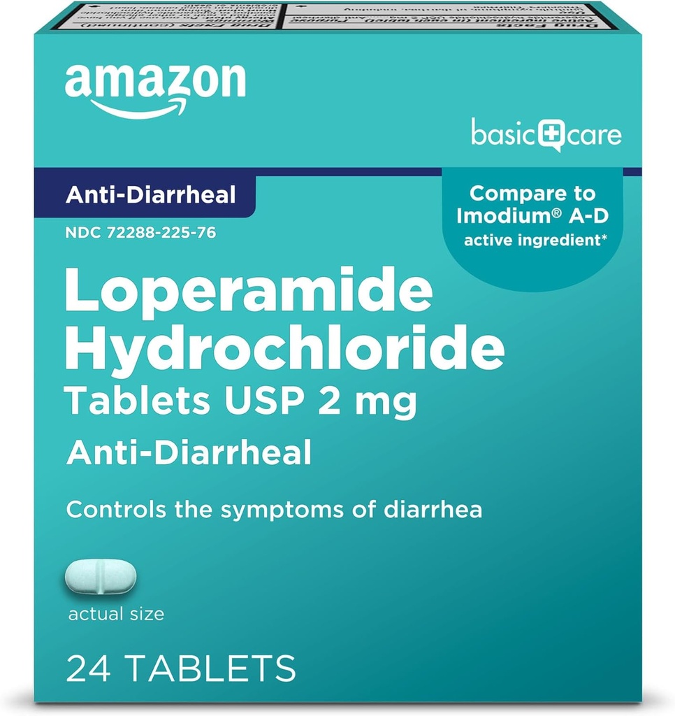 基本的な心配のロパーアミドの塩酸塩のタブレット、2のmgの反Diarrheal、24の計算(パッケージは変わるかもしれません)