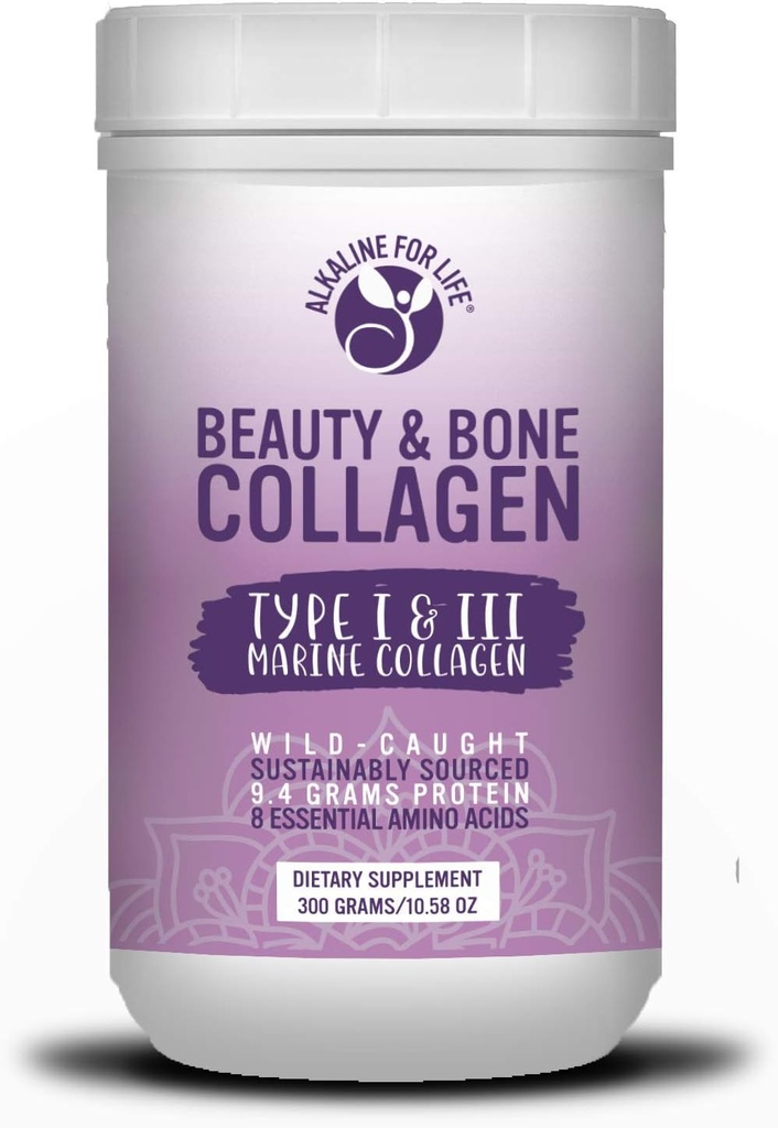 Beauty & Bone Marine Collagen | 8 Essential Amino Acids | 9 Grams Protein | 30 Day Supply
