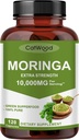 Moringa の補足 サービング、100% の Moringa の粉の有機性、Moringa の葉のエキスの粉、Moringa のカプセルの有機性、非 GMO、グルテンフリー、120 カプセル