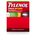 アセトアミノフェン325mg、グアエンフェネシン200mg及びフェニルフリンHCl 5mgの非眠気の痛みのレバー、 Expectorant及びNasal Decongestantの50の旅行パックが付いているTylenol Sinus Severeの昼間の小包