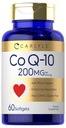 Carlyle CoQ10 200mg Softgels | 60 カウント | ブラックペッパーで | 吸収性を高めて下さい | GMO のグルテンフリーの補足