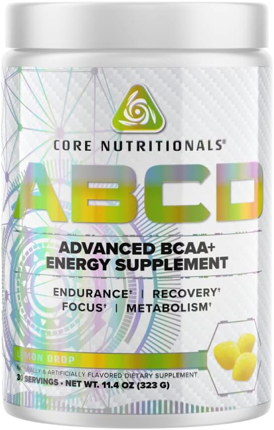 コア栄養剤プラチナABCDアドバンストBCAAエネルギーサプリメント、持久力、回復を改善し、焦点30サービング(レモンドロップ)