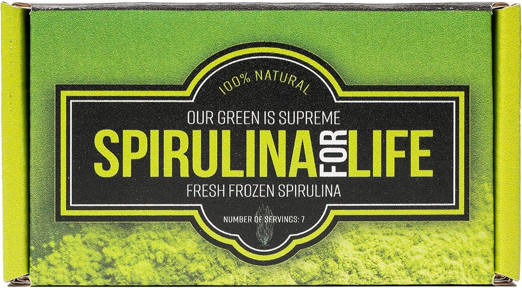Spirulina 7 スティック パック 7 日サプライ Spirulina ライブ フラッシュ 冷凍 100% 純粋なアルカリン ウォーター  Grown で成長し、米国で最も完全なスーパー フードと自然 Multivitamin