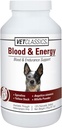 Vet Classics 犬のための血とエネルギーサポート、Spirulina、黄色のドック、およびアルファルファ サポートの形成 Hemoglobin および Myoglobin、120のChewable タブレットを支えて下さい