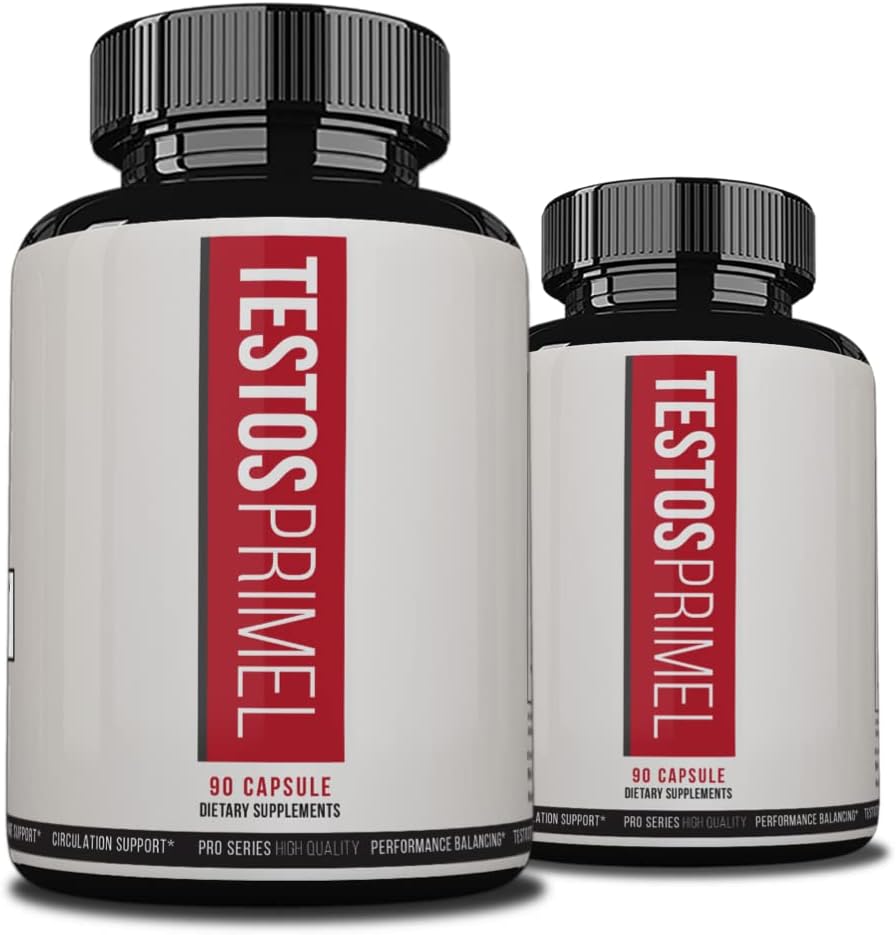Testos Primel 高度な式, TestosPrimel 筋肉の強度, Testoprime, 180 カプセル, 2 ヶ月の供給