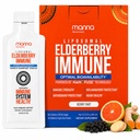 マンナビタミンEvolved Liposomal Elderberry Immune Packets、ビタミンC、Dなど - 大人、子供のための毎日の免疫サポート - 砂糖無料、実質のエルダーベリーエキス、シロップ、旅行フレンドリー、15パック
