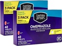 berkley jensen Omeprazole 20 mg Delayed Release Tablets - Heartburn Medicine- Acid Reducer Pills - Treats Frequent Heartburn - 3 x 14-Day Courses, 42 Count (Pack of 2)