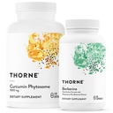 THORNE - 全体的なウェルネスバンドル - Curcumin Phytosome & Berberine - 30から60のサービング