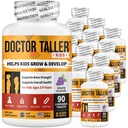 NuBest Doctor Taller Kids - マルチビタミン、マルチミネラル、カルシウム - 年齢のためのプレミアムフォーミュラ2〜9 - グレープフレーバー - 12パック  18ヶ月の供給