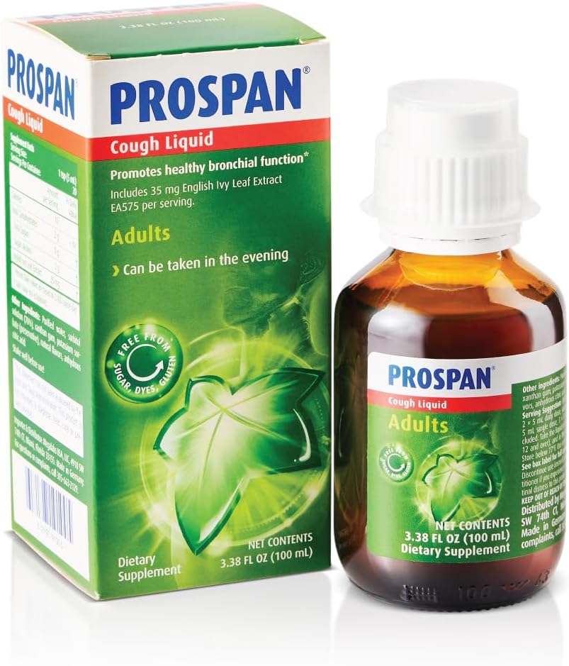Prospan/Abrilarの咳のシロップ+大人のためのProprietary英国のアイビーの葉のエキスEA575のムカス- Soothesの咳、ムカスの救助、加えられた砂糖、非眠気、アルコールフリー、薬物なし- 100mL