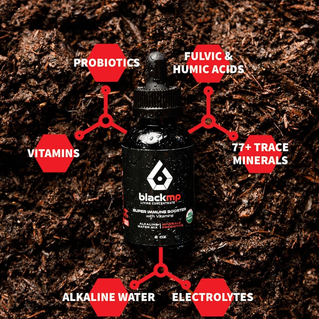 スーパー免疫ブースターは、ビタミン-医薬品グレードのフルビック&ヒューミック酸&USDA認定有機プロバイオティクスで低下します。 腸の健康を回復し、免疫システムを強化し、機能を強化します。 - 2オンス