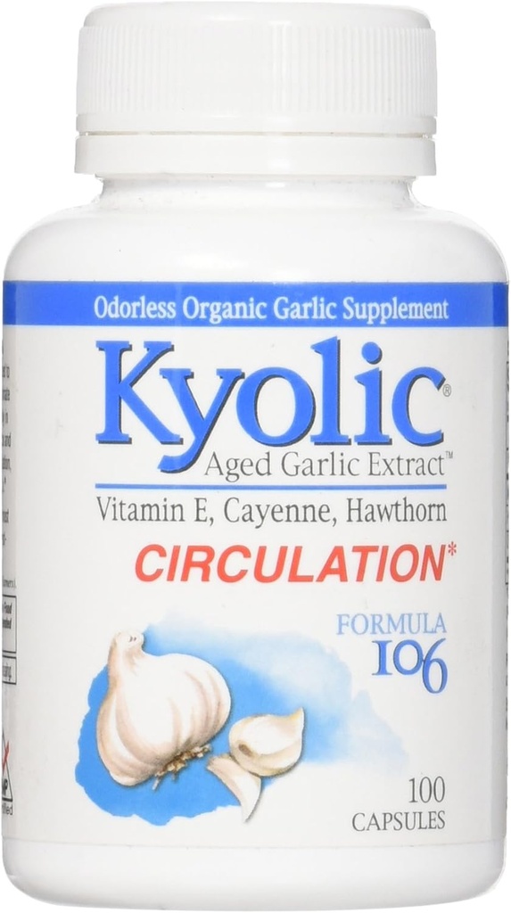 Kyolicはニンニクのエキスの健康な中心の方式106 - 100のカプセルを老化させました