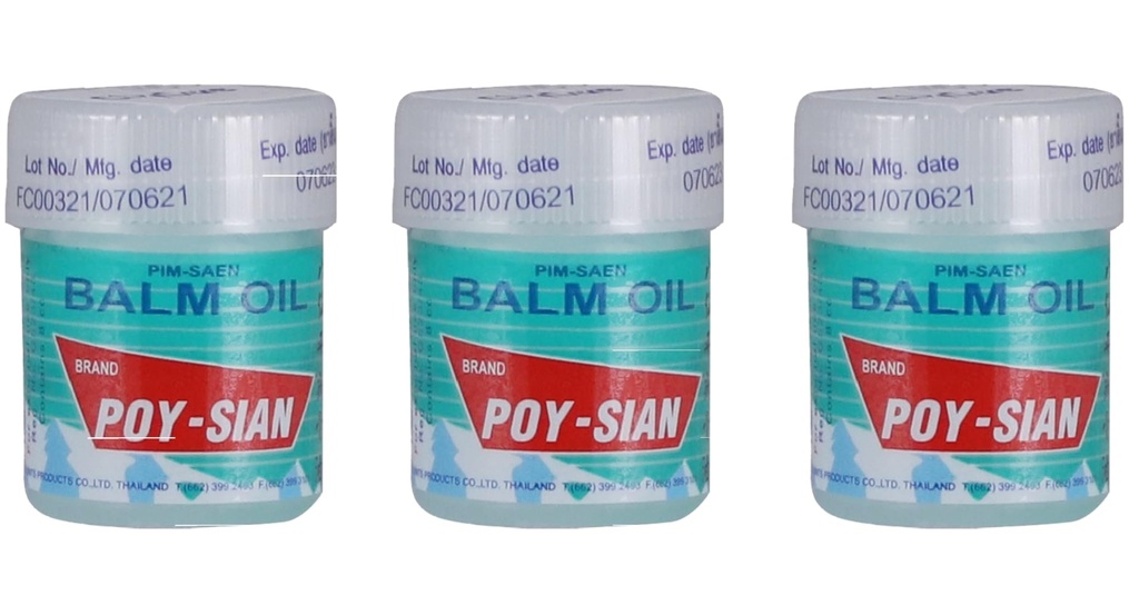 POY-SIANのタイのPim-Saenの綿の鼻の吸入器8のml (3のパック)