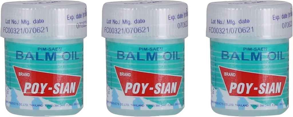 POY-SIANのタイのPim-Saenの綿の鼻の吸入器8のml (3のパック)