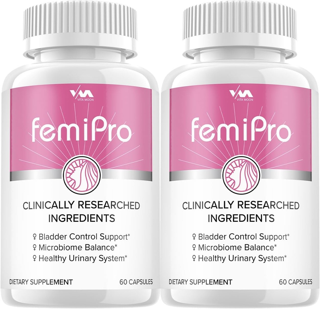 (2パック) Femi Pro のプロバイオティクス - FemiPro の高度の方式のぼうこう制御サポート、Microbiome のバランス、健康な尿システム、120 カプセル