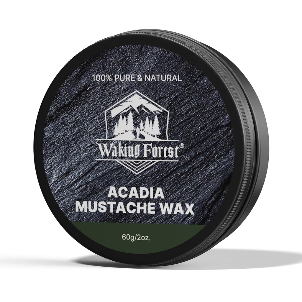 人のためのWake Forest Mustache Waxは強い把握moustacheのワックスの列車のTame及び様式の男性のためのSandalwoodのひげのワックスすべて自然な原料2oz、1のパックを握ります