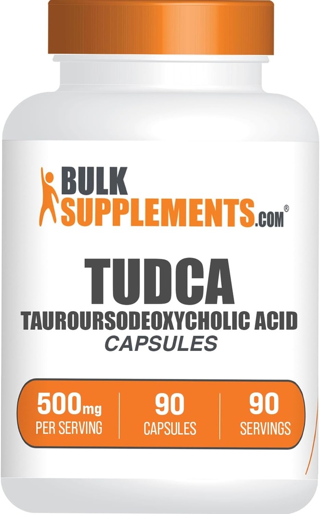 BulkSupplements.com TUDCAカプセル - TUDCAサプリメント、Turoursodeoxycholic酸、LiverサポートのためのTUDCA 500mg - グルテンフリー、給餌1カプセル、90カプセル(1パック)