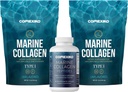CORREXIKO 2Xマリンコラーゲンパウダー(15oz)&1xマリンカプセルバンドル