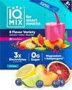 IQMIXハイドレーション電解液パウダー - 水分補給のための4-in-1フォーミュラ、メンタルクラリティ、気分と回復 - 砂糖フリー、マグネシウムL-Threonate&ライオンのマネとケトドリンクミックス - 8カウントサンプラー(すべての味)